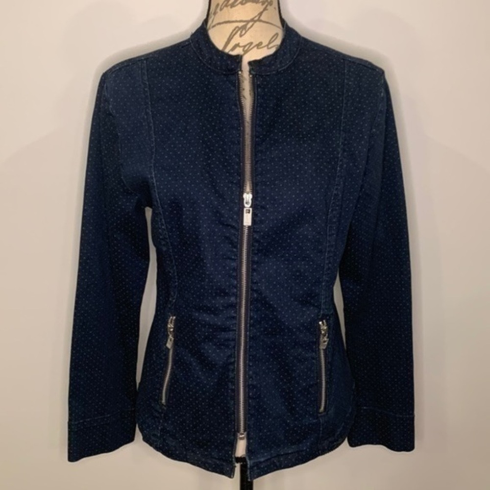 FDJ French Dressing stretch denim zip front jacket S